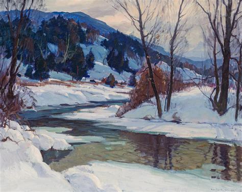 EMILE A GRUPPE American 1896 1978 Winter Vermont Oi