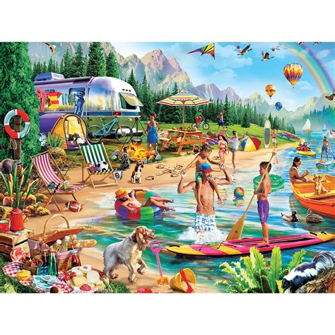 Day At The Lake 300 Large Piece Jigsaw Puzzle Spilsbury