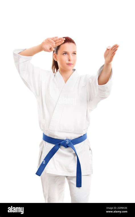 Woman Standing In Fighting Stance Hi Res Stock Photography And Images