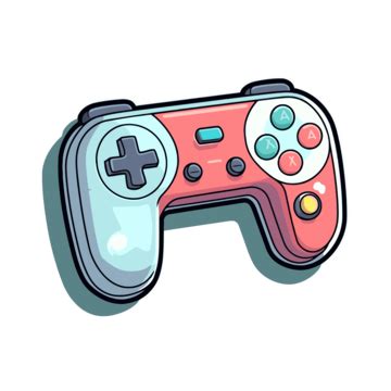 Video Game Vector Sticker Clipart Colorful Illustration Of A Video