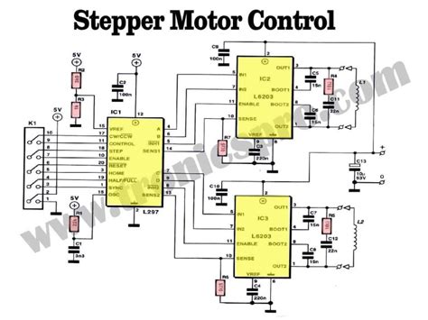 Stepper Motor Control Circuit Diagram - TRONICSpro