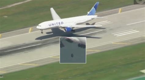 United Airlines Boeing 777 Loses Tire While Taking Off From San