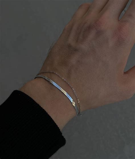 Mirror Thin Chain Bracelet