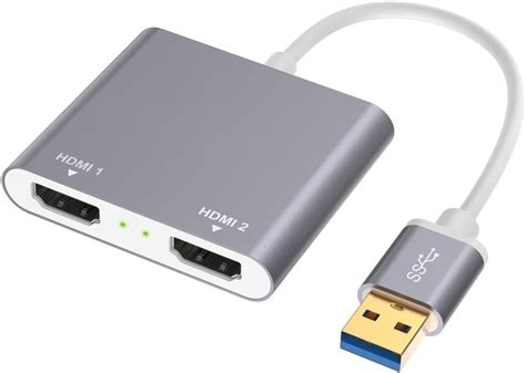 Amazon SZYCD USB3 0 To HDMI Adapter USB To Dual HDMI Splitter