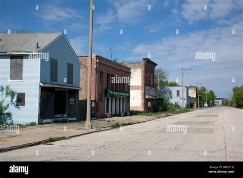 Abandoned buildings Saginaw Michigan USA Stock Photo - Alamy