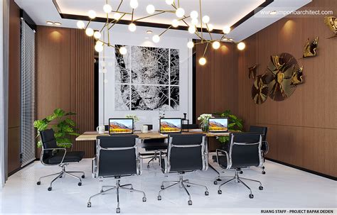 Desain Ruang Kerja Interior Kantor Dan Mes Karyawan Modern 2 5 Lantai