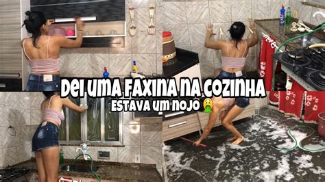 Estava Um Nojo🤮dei Uma Faxina No ArmÁrio Que Estava Precisando E Lavei A Cozinha Um Dia Comigo