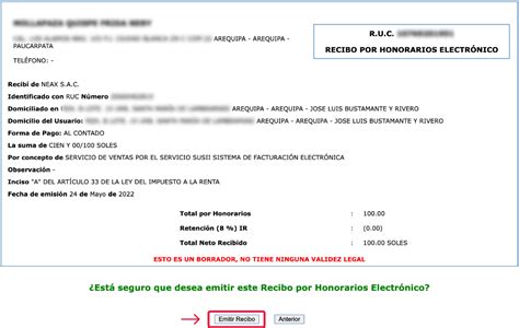 Recibo De Honorarios Portafolio Electr Nico De Personas F Sicas Vrogue