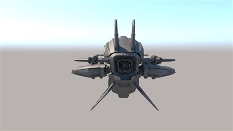 Sci Fi Alien Spaceship 3D Model TurboSquid 1590683