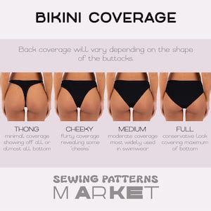 Swimsuit Sewing Pattern Plus Size Digital Womens Patterns Bikini XS 4XL PDF Pattern With