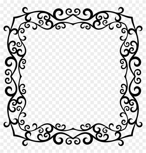 Big Image Fancy Border Png Square Free Transparent PNG Clipart