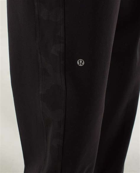 Lululemon Kung Fu Pant Regular Black Savasana Camo Cm Embossed