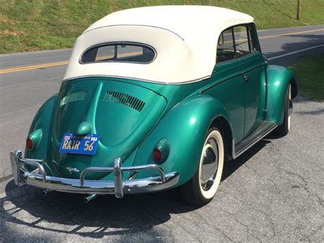 1956 Vw Beetle Convertible Classic Volkswagen Beetle Classic 1956