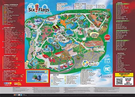 Six Flags Discovery Kingdom Map And Brochure