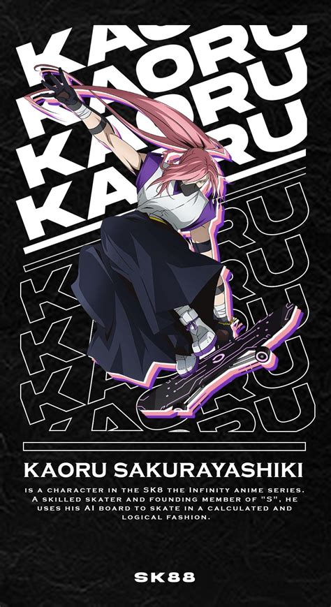KAORU SK8 WALLPAPER | Portofolio desain grafis, Ilustrasi buku, Gambar ...