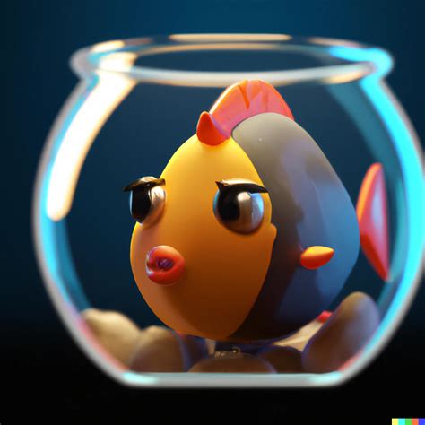 D Render Of A Cute Tropical Fish In An Aquarium On A Dalle Openart