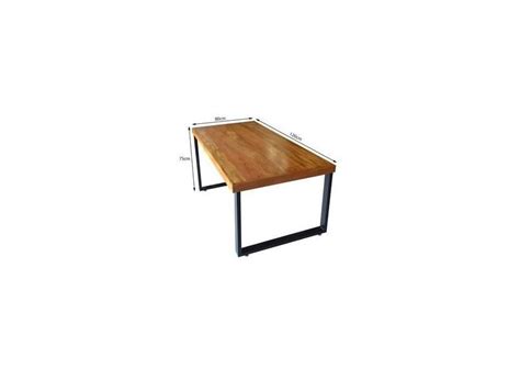 Conjunto de Mesa Industrial Bernardo Madeira Maciça 1 20mx80cm C