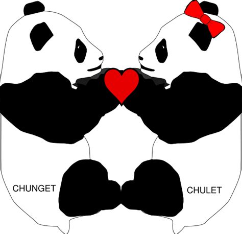 Panda Love Clip Art at Clker.com - vector clip art online, royalty free ...