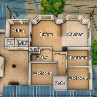 Sims Apartment Floor Plan At Culpepper House San Myshuno