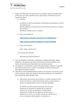 Actividad 2 Apuntes Reporte Lee El Siguiente Caso Una Empresa Te