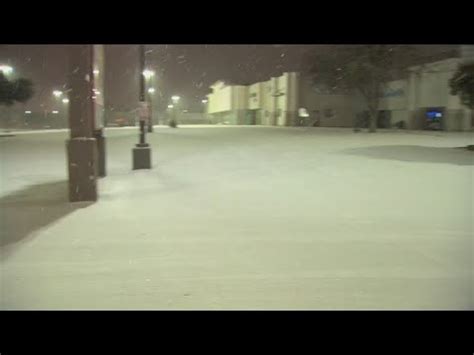 Dfw Arctic Blast Live Look At Snowy Conditions In Plano Texas Youtube