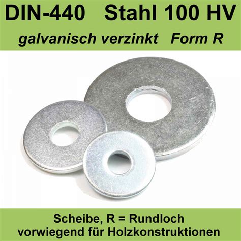 Din R Form R Scheiben Rundloch Stahl Verzinkt Iso