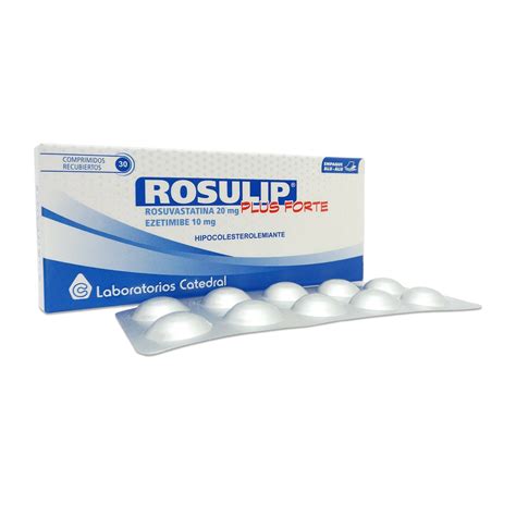 Rosulip Plus Forte Rosuvastatina 20 Mg Ezetimibe 10 Mg Caja De 30