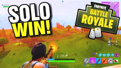 My First Solo Win In Fortnite Fornite Battle Royale Gameplay Youtube