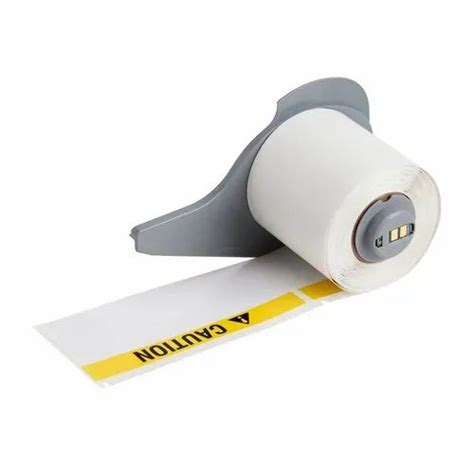 White Polyester Printed Caution Label Packaging Type Roll At Best