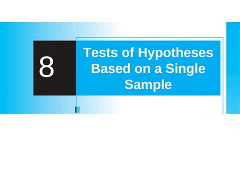 Ppt Tests Of Hypotheses Based On A Single Sample Dokumen Tips