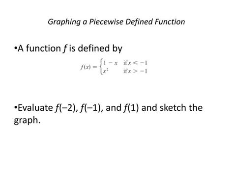 Ppt Graphing A Piecewise Defined Function Powerpoint Presentation