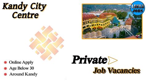 Kandy City Center Job Vacancies Lankajobs Youtube