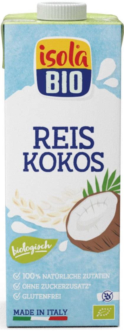 Kokos Reis Drink Zuckerfrei Bio 1l