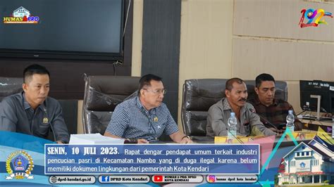 KOMISI I DAN III DPRD GELAR RDP BAHAS INDUSTRI PENCUCIAN PASIR YANG