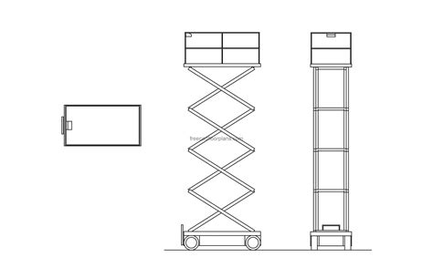 Scissor Lift Cad Drawing Download At Merrill Lavallee Blog