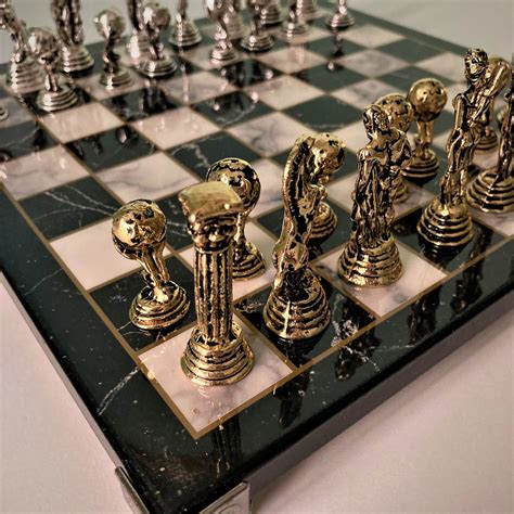 Chess Set Decorative Luxury Chess Set Chrome Plated Boxed Etsy