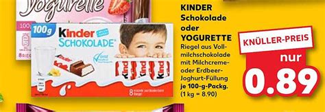 Kinder Schokolade Oder Yogurette Angebot Bei Kaufland