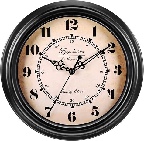 Amazon Fzy Bstim Inch Silent Non Ticking Wall Clock Retro