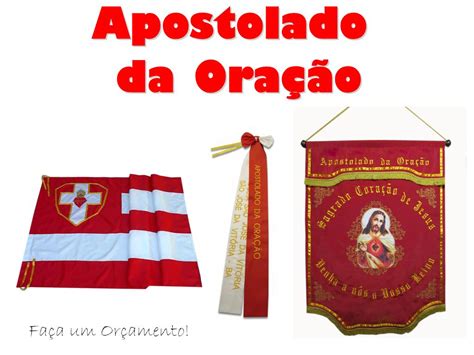 AC PRODUTOS RELIGIOSOS APOSTOLADO DA ORAÇÃO Conjunto Bandeira