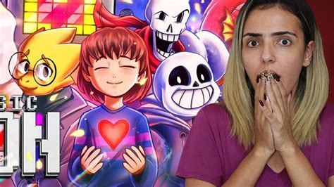 REACT Determinação Undertale Pacifista Papyrus Da Batata YouTube