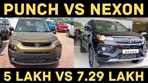 Tata Punch Vs Tata Nexon Full Comparison Video Interior Exterior