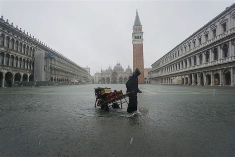 Venice Flooding: Pictures of City Under Historic High Waters