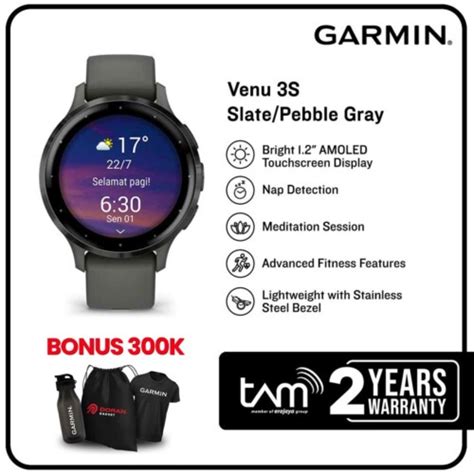 Garmin Venu S Pebble Gray Slate Cicilan Tanpa Admin