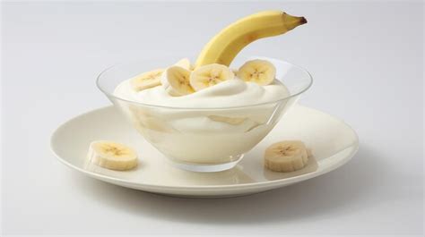 Premium Ai Image Vegetable Yoghurt With Banana Irresistible Dessert