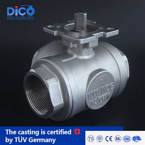 Wenzhou Valve Manufacturer Cf Cf M With High Platform L T Port Three