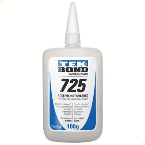 Cola Instantânea Adesiva Multiuso Tek Bond 725 100gCola Líquido Tekbond