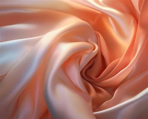 Premium Photo A Pink And Orange Silk Fabric With A Pink And Orange Color