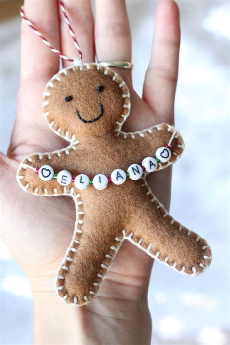 Gingerbread Man Personalised Christmas Ornament Created By Etsy Shop