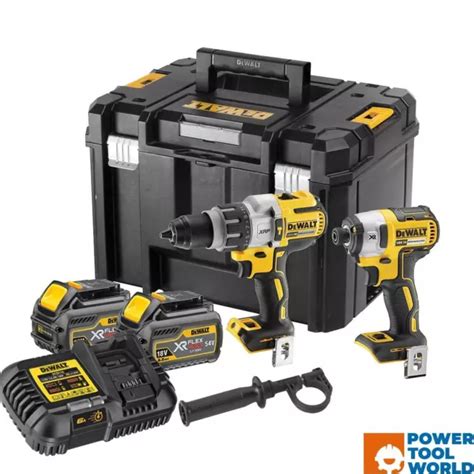 Dewalt Dck T T Gb Brushless V Xr Combi Drill Impact Driver Twin