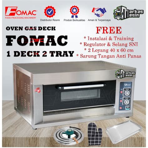 Jual Gas Oven Roti 1 Deck 2 Tray Pemanggang Roti BOV ARF20H FOMAC